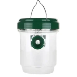 Getingfälla LED Solar flugfälla Insektsfångare Återanvändbar insektsfälla Grön