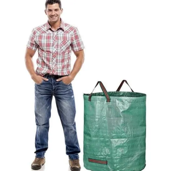 GK17880-2X Trädgårdspåsar 272L Rivsäkra Heavy Duty Trädgårdsavfallspåsar Trädgårdssoppåsar