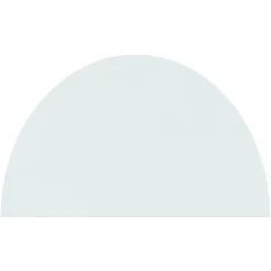 Glasskiva för öppen spis halvrund 1000x600 mm