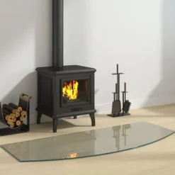 Glasskiva för öppen spis 120x50 cm