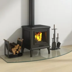 Glasskiva för öppen spis 120x50 cm