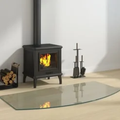 Glasskiva för öppen spis 120x60 cm