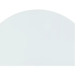 Glasskiva för öppen spis 80x60 cm