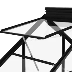 Glasväxthus antracit 155x103x191 cm aluminium - Växthus - Växt Hus - Home & Living