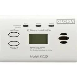 Gloria KO2D Kolmonoxid-detektor batteri Detektering Kolmonoxid