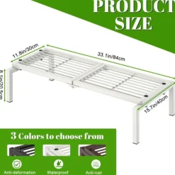 Gouisalin metallväxtställ för inomhusbruk och trädgård 40x84x20,5 cm vit