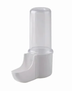 2GR | Dinosaurievattenkanna | Fågelvattenkanna | Vattenskål för papegojor och andra fåglar 20 ml | Vit