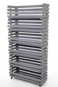 Grå grönsakslådor på hjul RAWA /bredd 77cm