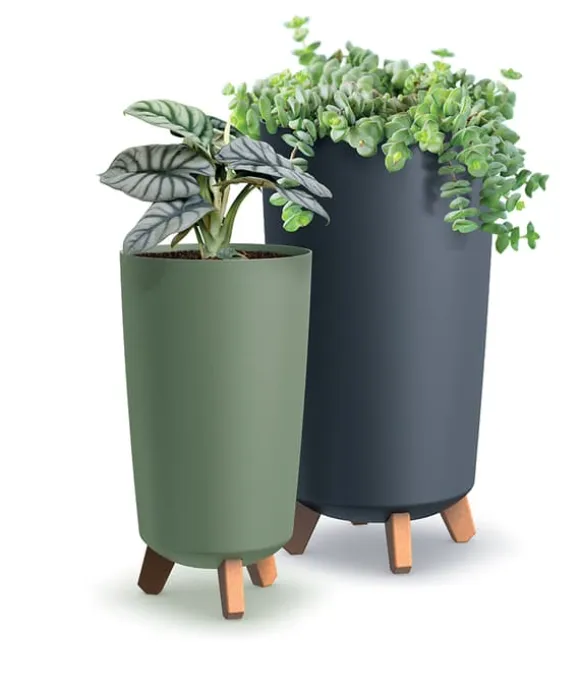 GRACIA TUBUS SLIM DGTL240 blomkruka på ben | Vit