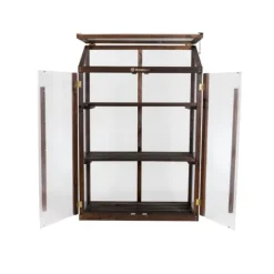 Greenspot Miniväxthus för balkong och terrass 80 x 42 x 120 cm - Balkongväxthus för övervintring av örter, blommor, plantor - Ursprungsfärg Mörk rosen | CDON