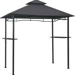 Grilltält 240x150x255 cm antracit stål
