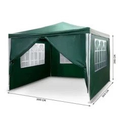 Grön trädgårdspaviljong 3x3m 4935