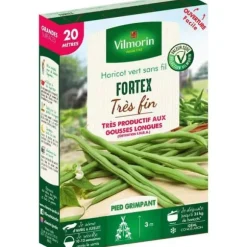 Gröna bönfrön utan tråd FORTEX 20 meter