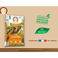 Grönsaksjord & aromatiska växter - ELLER BRUN - OBRTARO6U - 6L - Snabb tillväxt