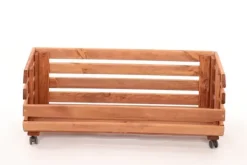 Grönsakslåda på hjul RAWA /bredd 77cm - Brun