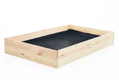 Grönsaksträdgårdslåda - avelslåda - 120x80x18 cm - trä - med markduk