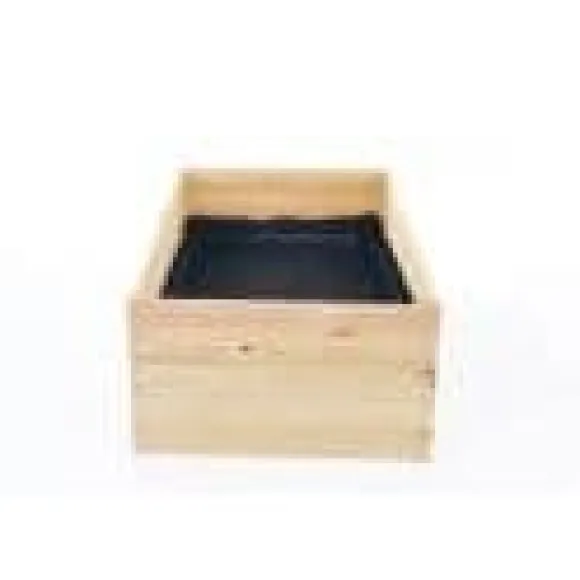 Grönsaksträdgårdslåda - avelslåda - 120x80x18 cm - trä - med markduk