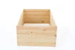 Grönsaksträdgårdslåda - avelslåda - 120x80x18 cm - trä - med markduk