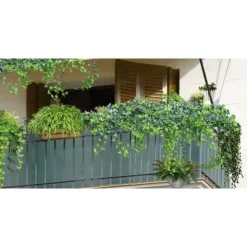 Grönt maskeringsnät, 50 m, för 1,5 m staket