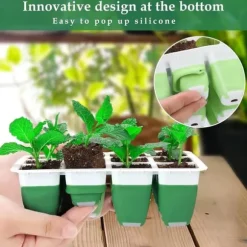 Groning sbrickor för plantor - Plantbrickor för plantor med fuktkupol