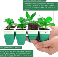 Groning sbrickor för plantor - Plantbrickor för plantor med fuktkupol