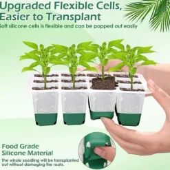 Groning sbrickor för plantor - Plantbrickor för plantor med fuktkupol