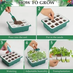 Groning sbrickor för plantor - Plantbrickor för plantor med fuktkupol