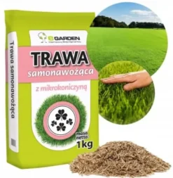 Gräs 1kg Självgödsande med mikroklöver Torktålig dekorativ 40m2