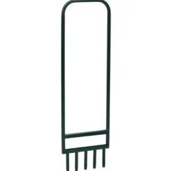 Gräsluftare med 5 ihåliga pinnar grönt pulverlackerat stål