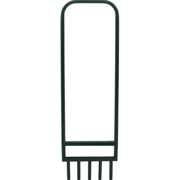 Gräsluftare med 5 ihåliga pinnar grönt pulverlackerat stål