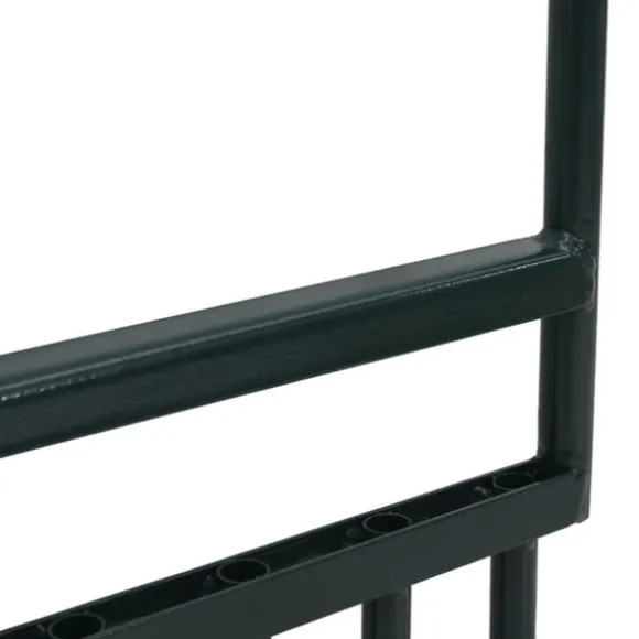 Gräsluftare med 5 ihåliga pinnar grönt pulverlackerat stål