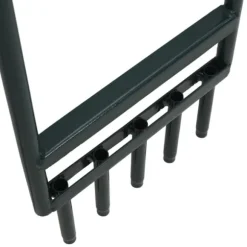 Gräsluftare med 5 ihåliga pinnar grönt pulverlackerat stål