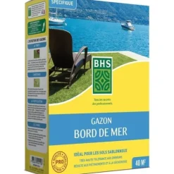 Gräsmatta - BHS - Seaside Lawn 1kg | 40m² | Resistent mot vind, torka och salt | Vacker, attraktiv och robust sommargräsmatta.