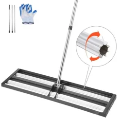 Gräsmatteutjämnare - Handhållen jordutjämnare - Justerbart handtag 213,1 cm - Platta 91,4x25,4 cm - Rostbeständig metall - Ergonomisk - För golfgreen | CDON