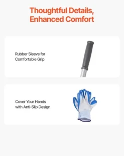 Gräsmatteutjämnare - Handhållen jordutjämnare - Justerbart handtag 213,1 cm - Platta 91,4x25,4 cm - Rostbeständig metall - Ergonomisk - För golfgreen | CDON