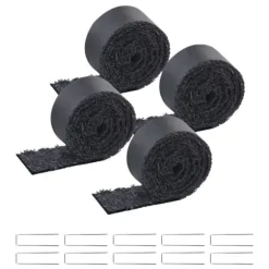 Gummimulchrulle 4-Pack, Landskapsarkitektur Matta 120x4,5 tum, Långvarig och Miljövänlig Gummimulchmatta