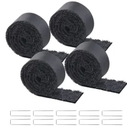 Gummimulchrulle 4-Pack, Landskapsarkitektur Matta 120x4,5 tum, Långvarig och Miljövänlig Gummimulchmatta