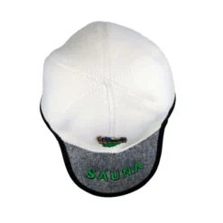 Handgjord badtuvshatt i baseballkepsform, 100 % ull