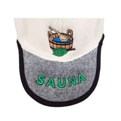 Handgjord badtuvshatt i baseballkepsform, 100 % ull