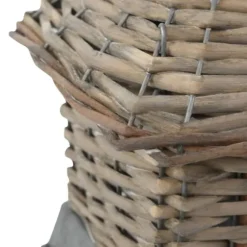 Handgjorda fågelholkar i korgmaterial - Sätt färg på din trädgård | Antal: 3 st | Material: Gjutjärn & Rotting