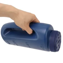 Handhållen gödselspridare Handhållen gräsfröspridare Grödspridning Saltsåddkruka Blå