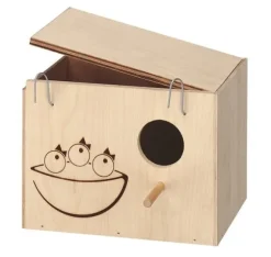 Häckningslåda för fåglar holkar medium 19,5x14x14cm