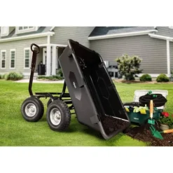 hillvert - Trädgårdsvagn - Tippbar - 550 kg - 150 L