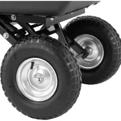 hillvert - Trädgårdsvagn - Tippbar - 550 kg - 150 L