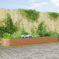 Höjd bädd Brun 400 x 80 x 44 cm Stål