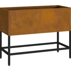 Höjdträdgårdsplanterare Rostig 60 x 26 x 45 cm
