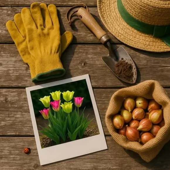Hjärta av exotism blomlökar - Tulpaner Tulipa Strawberry Lemonade (12 stycken) diameter 11-12cm