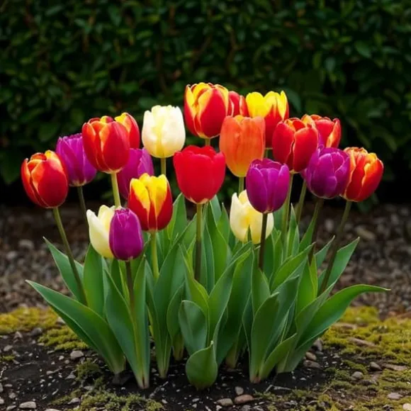 Hjärta av exotism blomsterlökar - Tulpaner Tulipa Triumph Mix (15 stycken) diameter 11-12cm