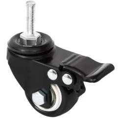 Hjul till odlingslåda - Slitstarka järnhjul för enkel flytt | Färg: Svart | Storlek: 8x3,5x8 cm