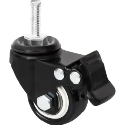 Hjul till odlingslåda - Slitstarka järnhjul för enkel flytt | Färg: Svart | Storlek: 8x3,5x8 cm